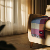 Wonderland - Alpaca & Merino Lambswool Blanket - Bright Coloured Checks